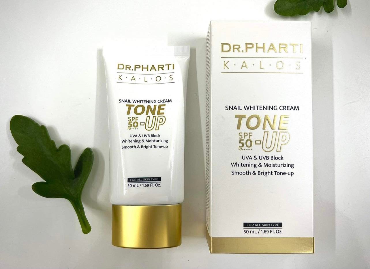 Kem Chống Nắng DR.PHARTI - K.A.L.O.S - Snail Tone Up Cream với SPF50 PA++++