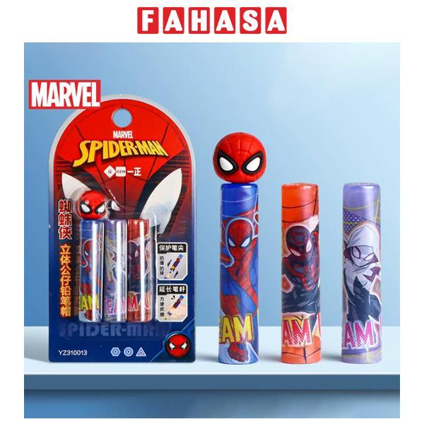 Vỉ 3 Nắp Đậy Bút Chì Spider-Man - iiGEN YZ310013