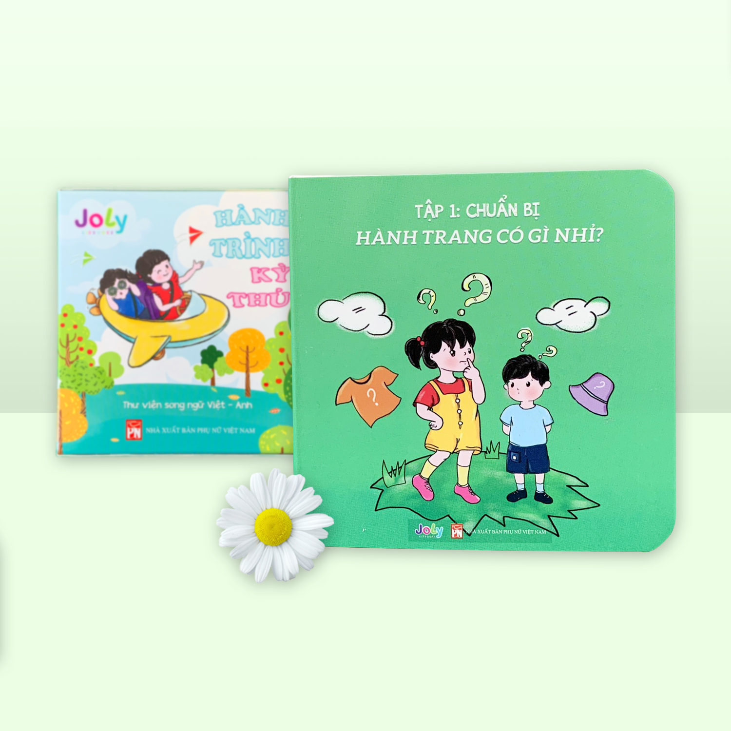 Bộ 6 cuốn sách thư viện song ngữ Việt - Anh cho bé - Hành Trình Kỳ Thú - Hapiki book