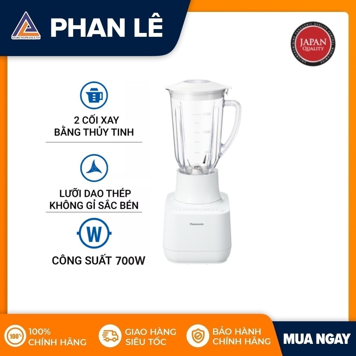 Máy xay sinh tố Panasonic MX-MP5151WRA -HÀNG CHÍNH HÃNG