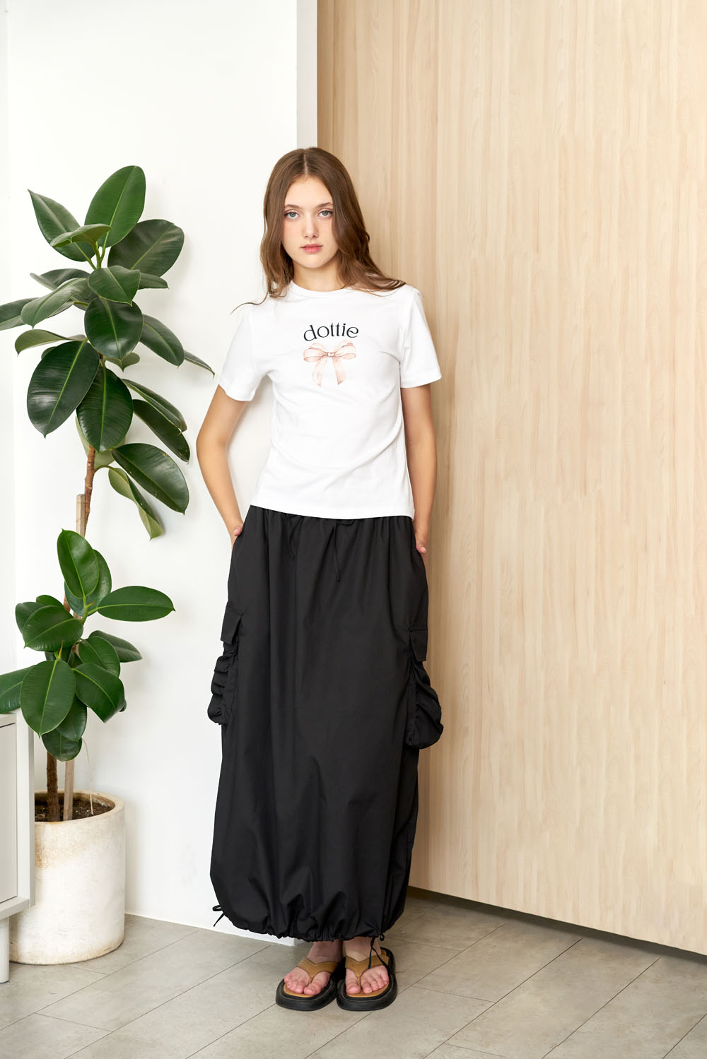 DOTTIE - Áo thun babytee in chữ Dottie - Trắng - T0766