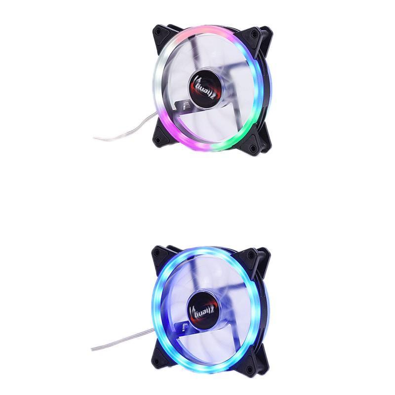 Quạt Tản Nhiệt Không Chổi Than Đèn LED RGB 12cm DC 12V Nhiều Màu Sắc Cho Vỏ Máy Tính