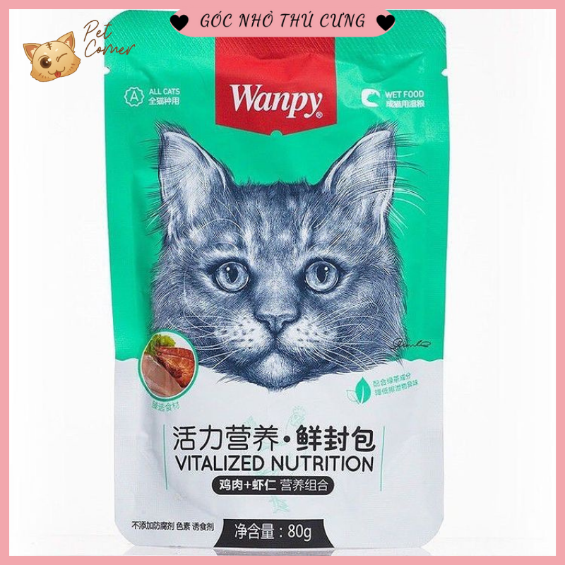 Pate Wanpy cho mèo (Gói 80g)