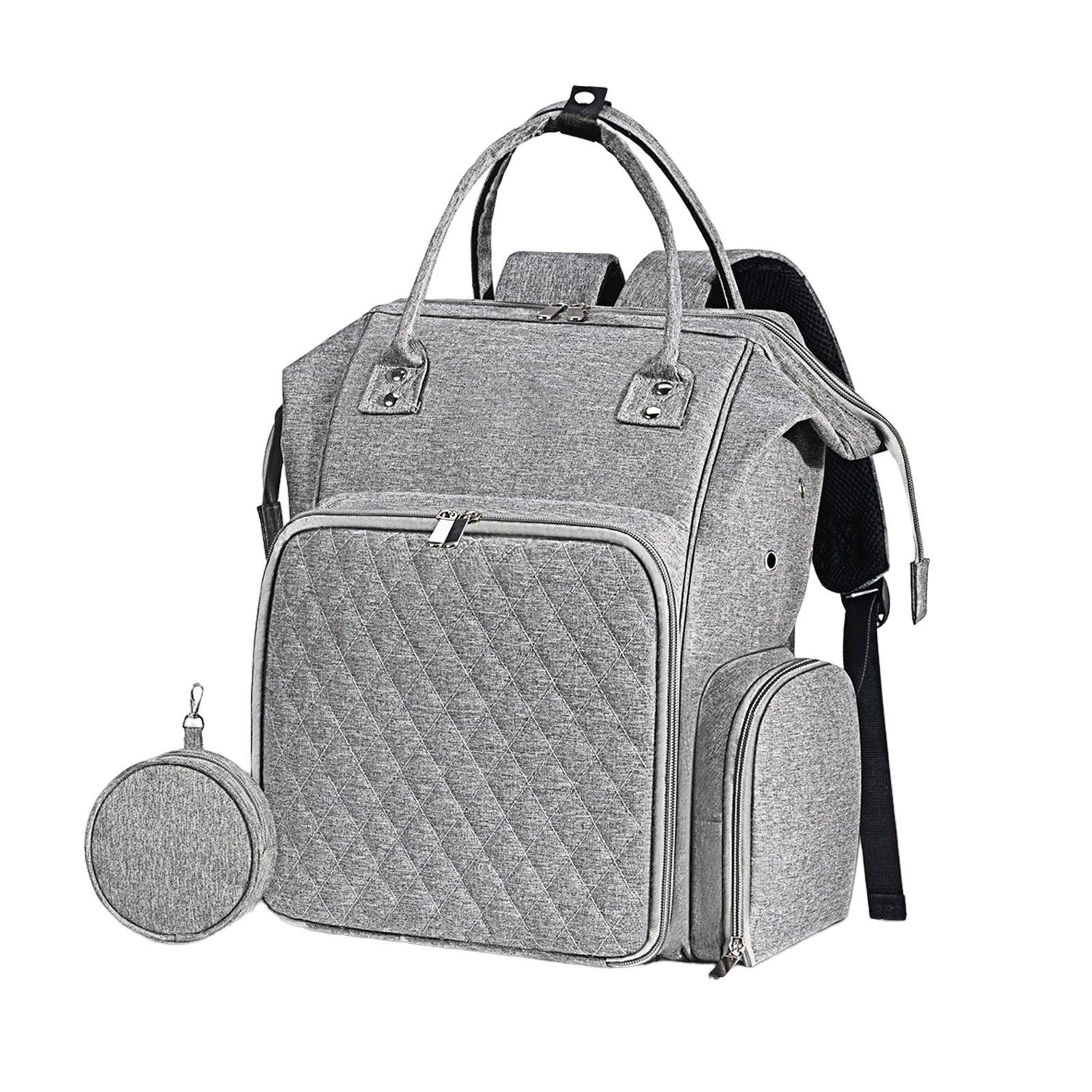 Large crochet bag tote hooks accessories gray