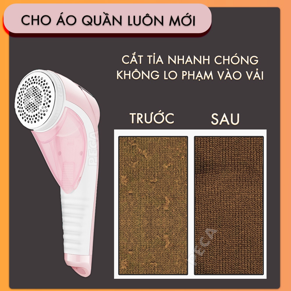 Máy cắt lông xù chuyên nghiệp Kemei KM-1905 hoạt động mạnh mẽ công suất 9W sử dụng sạc USB dùng cắt lông xù thừa trên vải, thú nhồi bông, chăn ga nệm nhanh chống