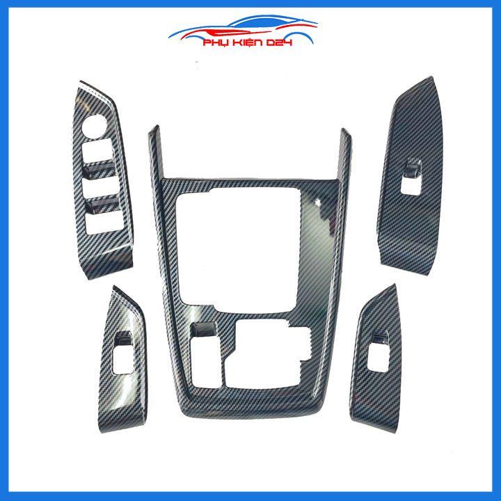 Ốp nội thất xe ô tô CX8, CX-8 2019-2020-2021-2022 nhựa ABS vân cacbon