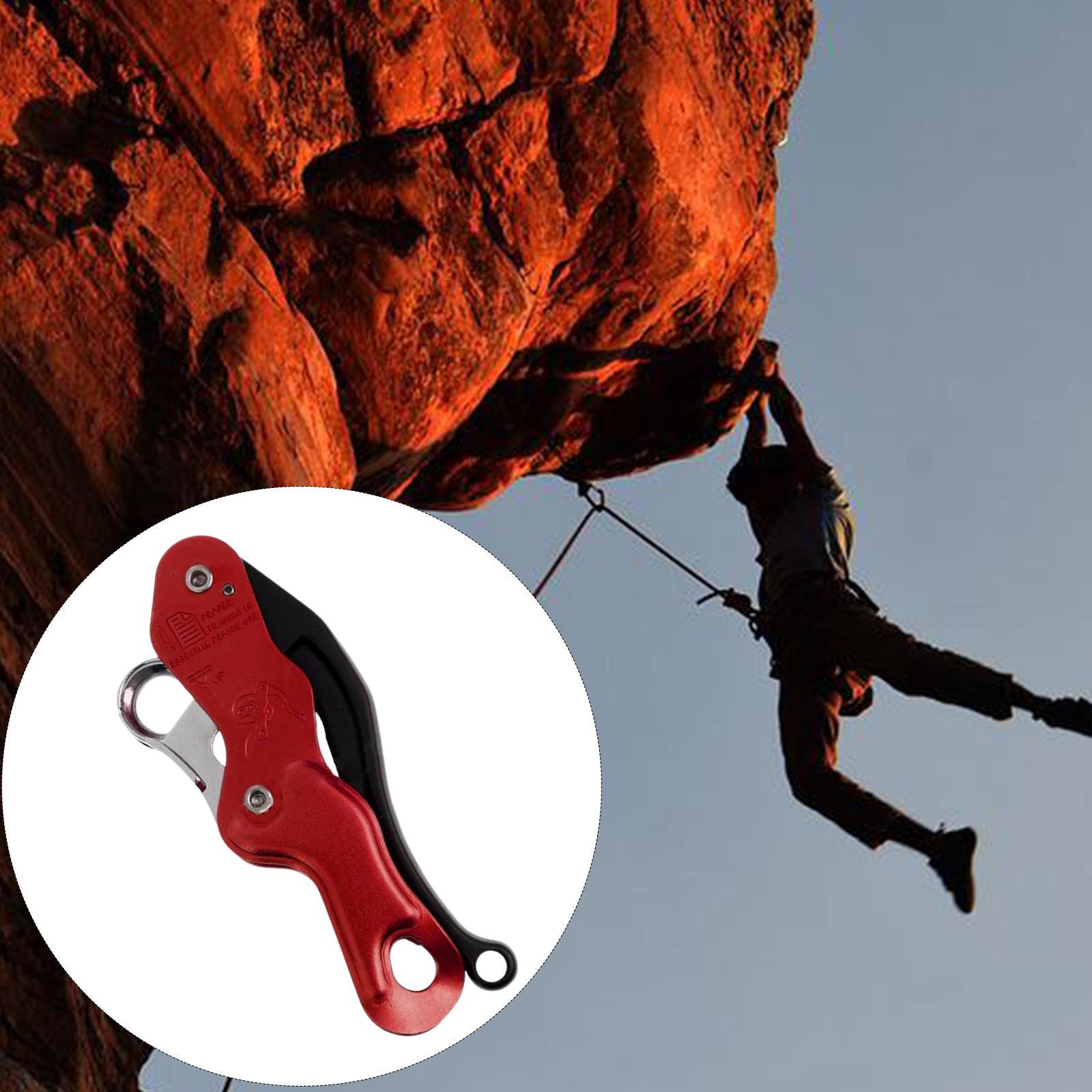 Outdoor Rock Climbing Descender Self Braking Rappelling Gear for Downhill