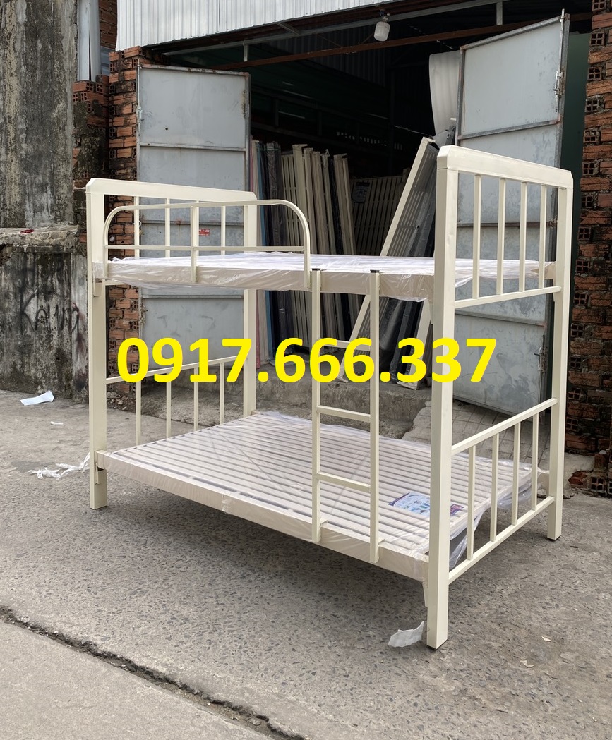 Giường sắt hộp tầng trên 1m2 tầng dưới 1m2 cao cấp