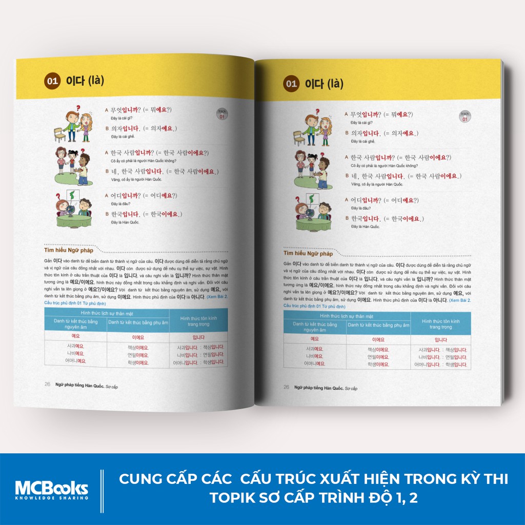 Sách Ngữ Pháp Tiếng Hàn Thông Dụng – Korean Grammar In Use - MCBooks