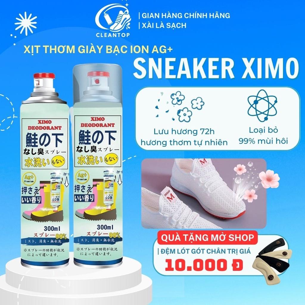 Xịt Khử Mùi Giày CLEANTOP Công Nghệ Bạc Ion Ag+ Mùi Oải Hương Làm Thơm Giày, Lưu Hương Thơm Lâu Suốt Ngày Dài