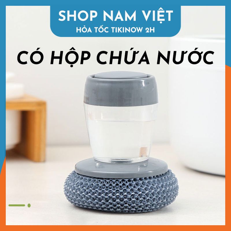 Bùi Nhùi Chà Nồi, Dụng Cụ Cọ Rửa Có Hộp Chứa Nước