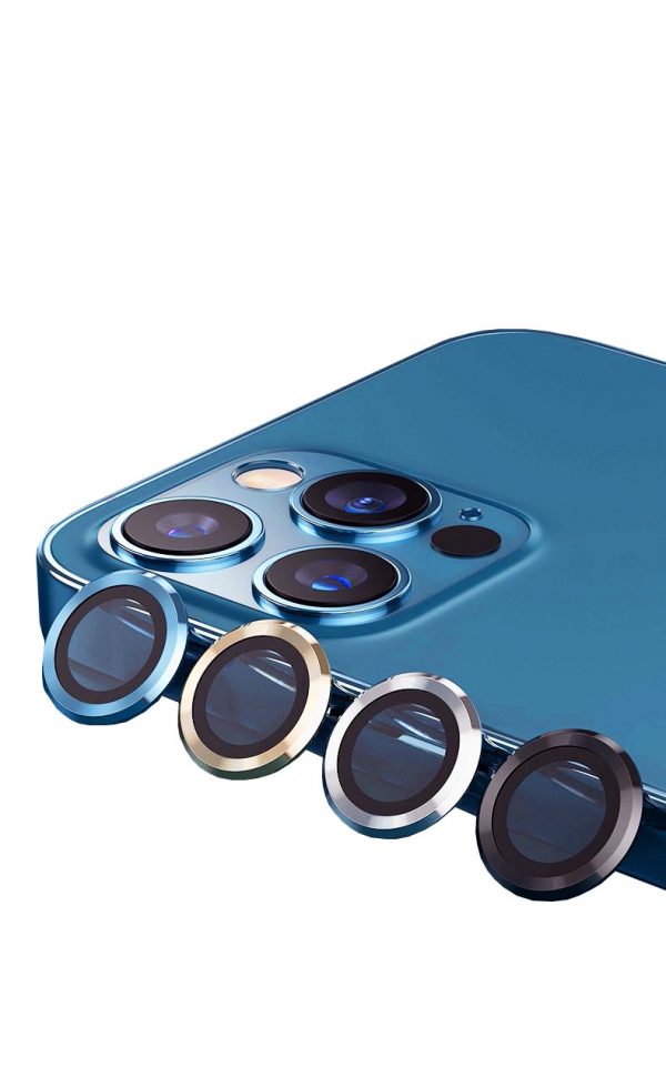 LENS CAMERA CHỐNG VA ĐẬP MIPOW KINGBULL ALUMIUM TRONG SUỐT VIỀN MÀU CHO IPHONE 13PRO/13PROMAX - hàng chính hãng