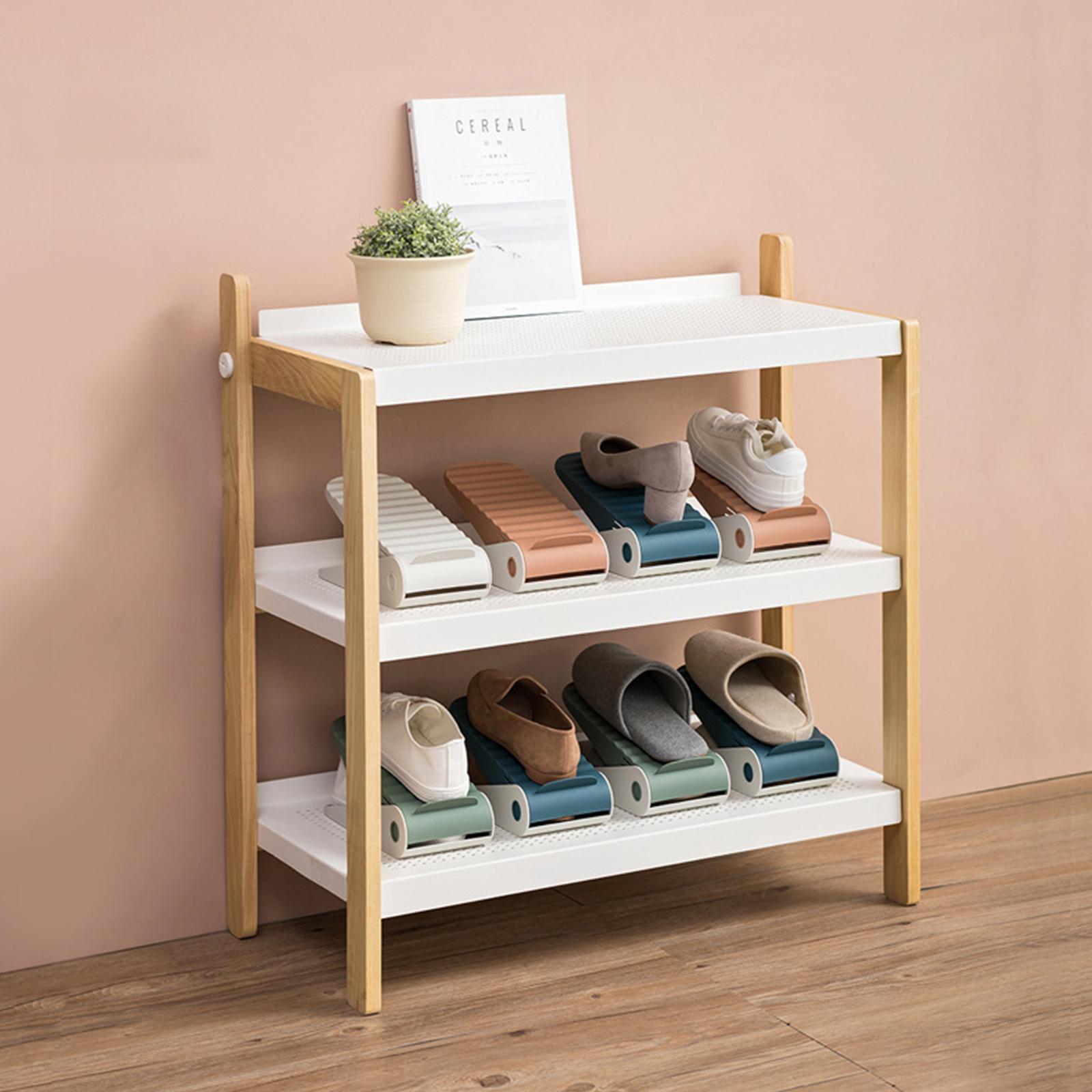 Shoe Slots Organizer Adjustable Shoe Slots Organizer Shoe Racks Shoe Space Saver Shoe Holder Shoe Stacker