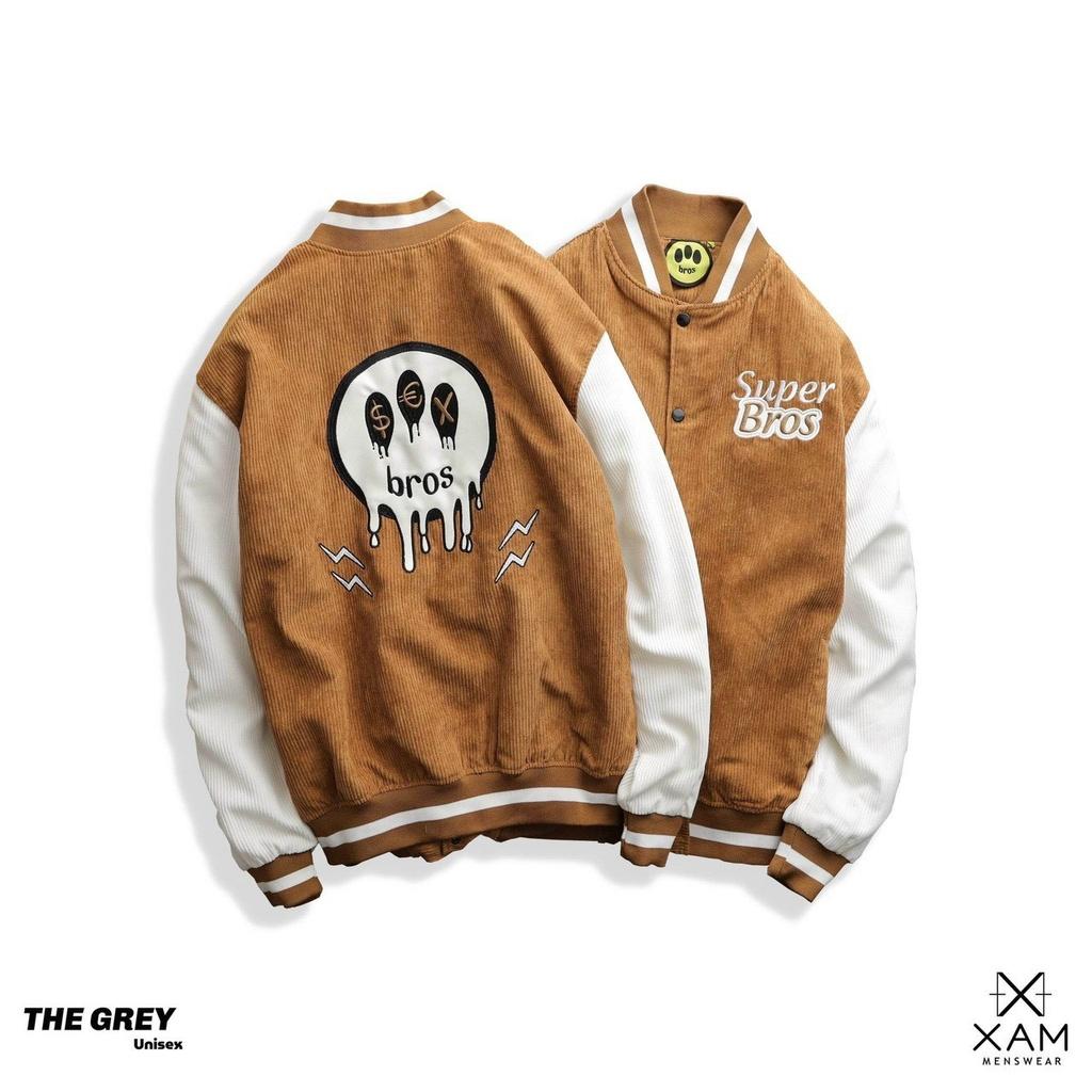 Áo khoác Nhung 2 lớp logo thêu Siêu Xịn Xò Cho Các Bạn Trẻ 2022 Thời Trang Tinh tế Độc Đáo