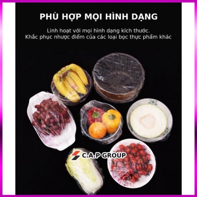 Màng bọc thực phẩm ️ ️ co giãn siêu dai có chun hình túi gấu set 100 chiếc