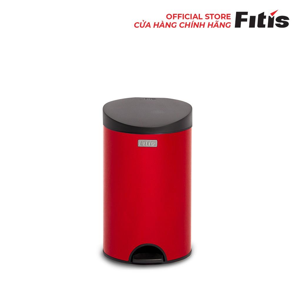 THÙNG RÁC INOX FITIS ĐẠP TRÒN 12L