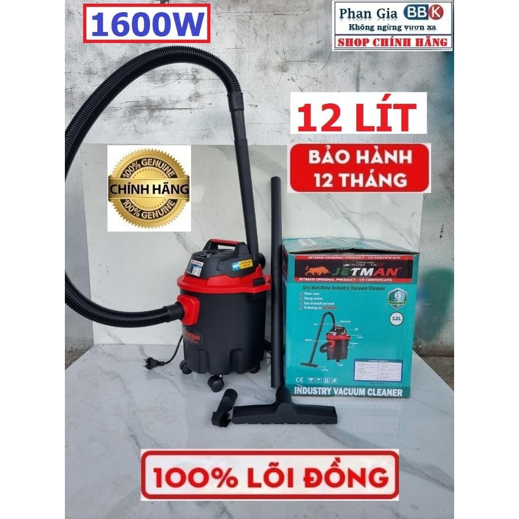 [chính hãƞg] Máy Hút Bụi Công Nghiệp Jetman12L+15L+18L+20L+ 25L+30L+40L Hàng chính hãƞg, Bảo hành 1 năm,Động cơ lõi đồng