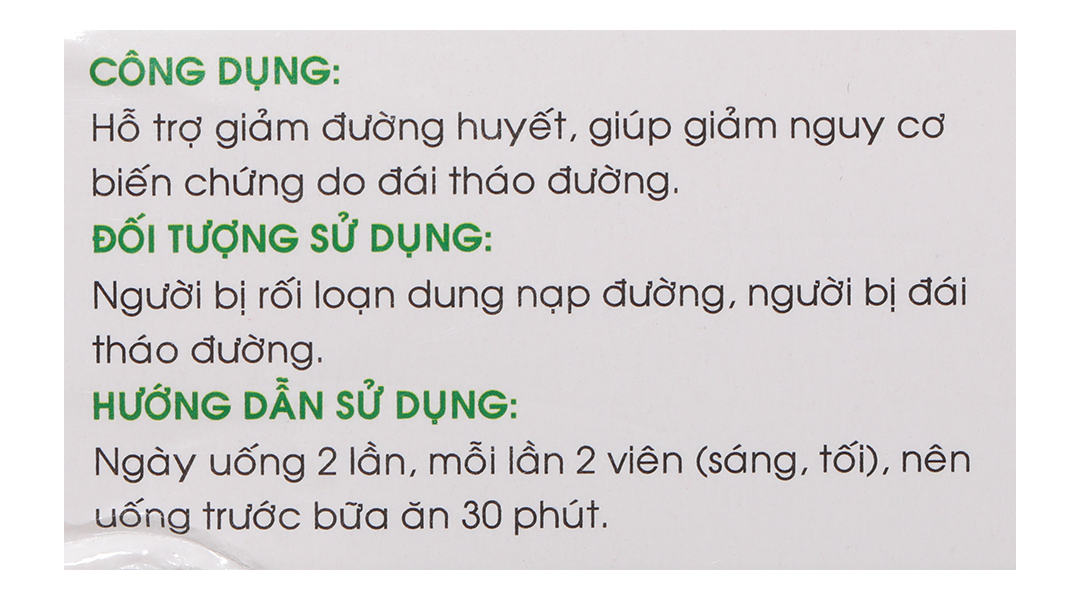 Viên Dây Thìa Canh Mekophar Giảm và ổn định ĐƯỜNG HUYẾT - Hộp 40 viên - MKPDAYTHIACANH