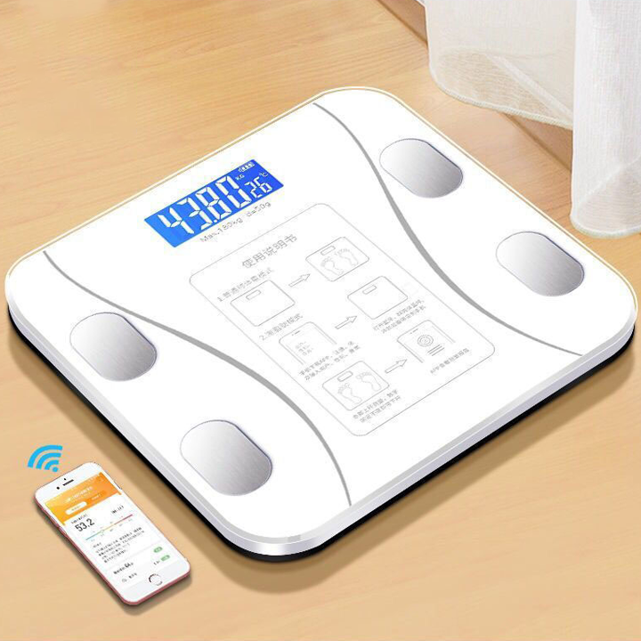 Cân Điện Tử Padabanic 202 Sạc Tích Điện Kết Nối Bluetooth Phân Tích Chỉ Số Cơ Thể
