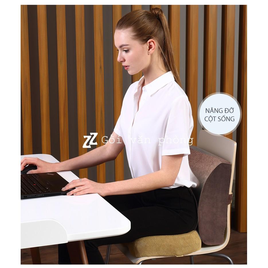 Gối Tựa Lưng Cao Su Non Văn Phòng Siêu Êm DÀY 12CM ZURI PILLOW