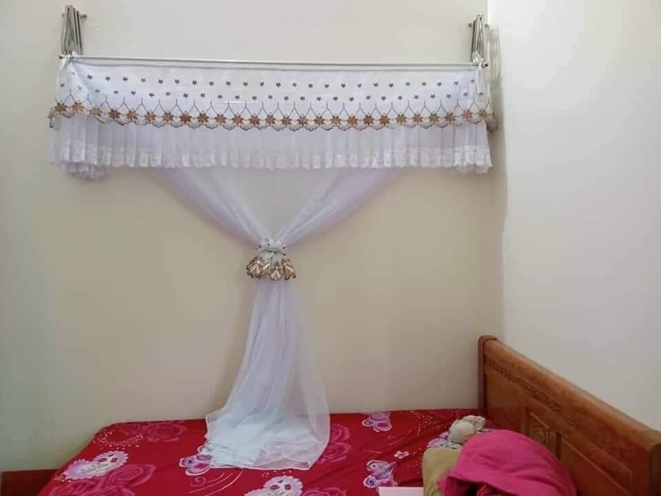 Chỉ màn không kèm khung, màn xếp gọn tiên dụng vải tuyn lạnh loại đẹp, hàng Việt Nam chất lượng cao
