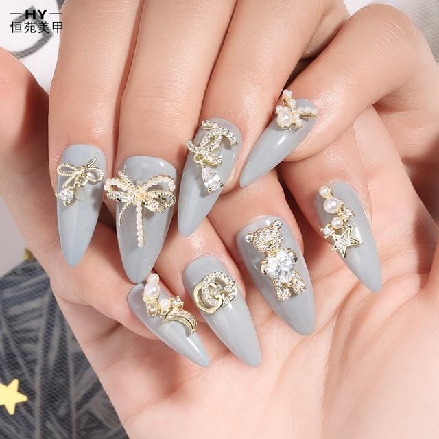 (ảnh thật) Charm Nơ Đính Móng CN