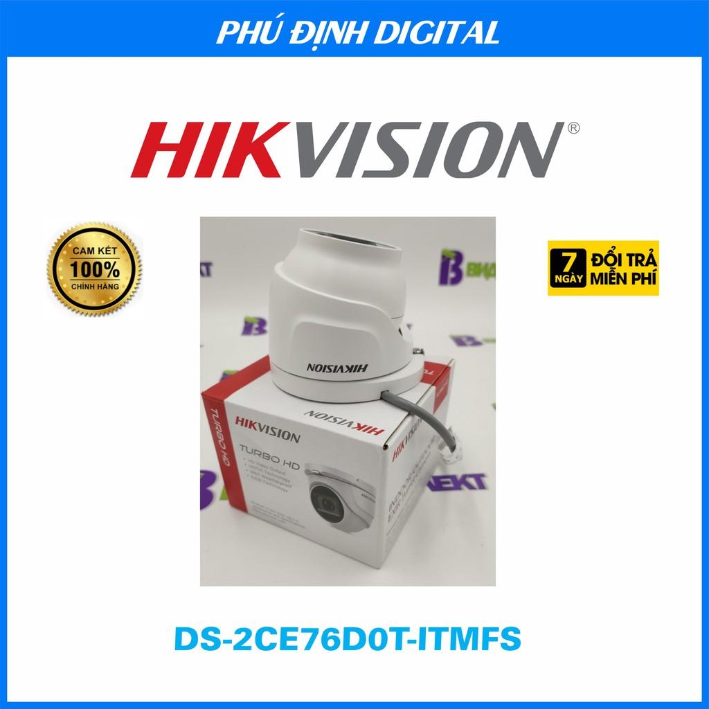 Camera Hikvision quan sát ngoài trời chống trộm Tích hợp micro - Hàng Chính Hãng