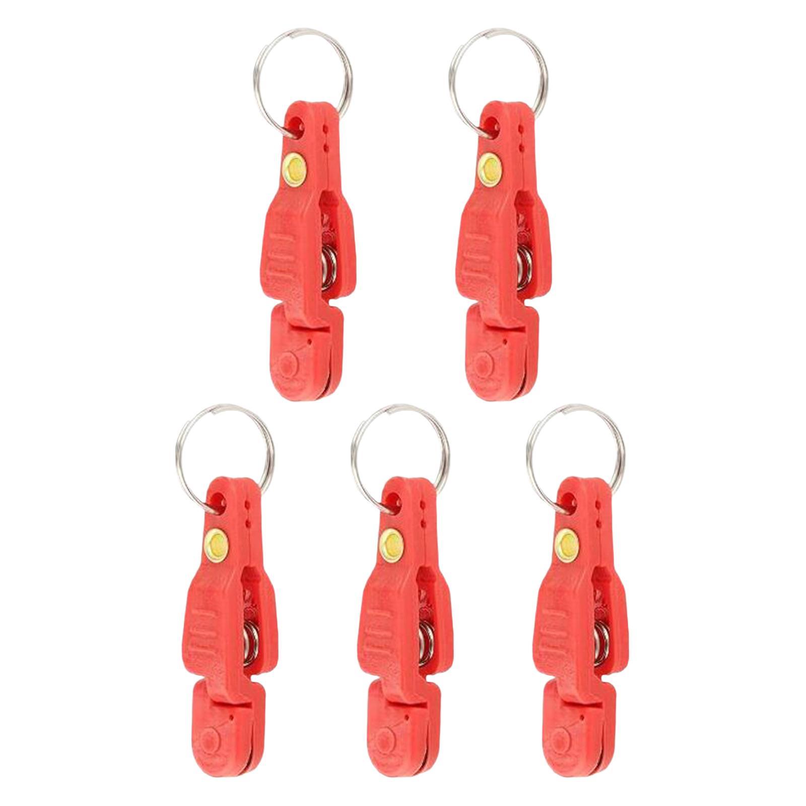 Heavy tension snap release clips for weight Red