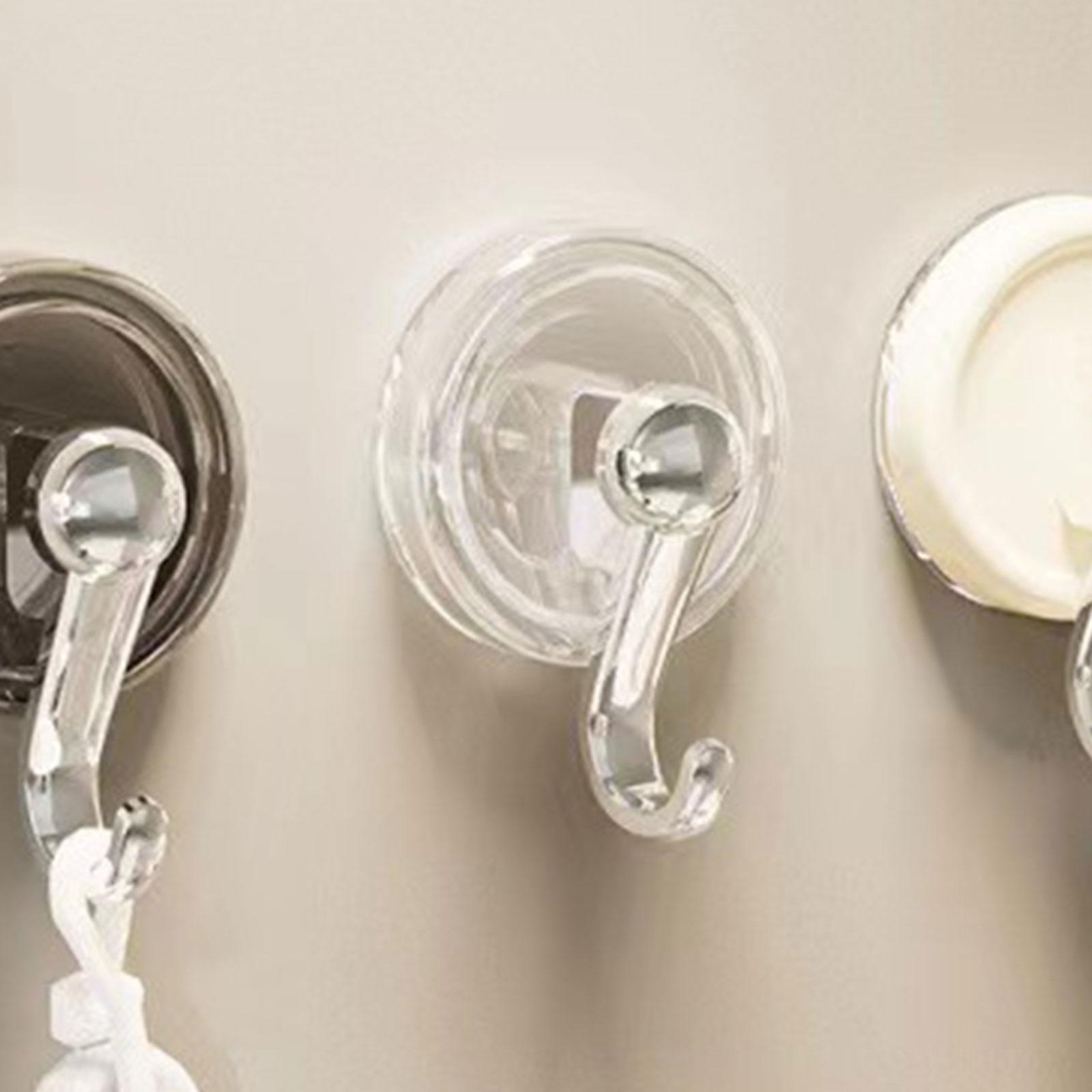 Suction Cup Hooks Suction Cup Hanger Small Easy to Instal Shower Hooks Suction Hanger Wreath Cup Hook for Glass Door Bathroom