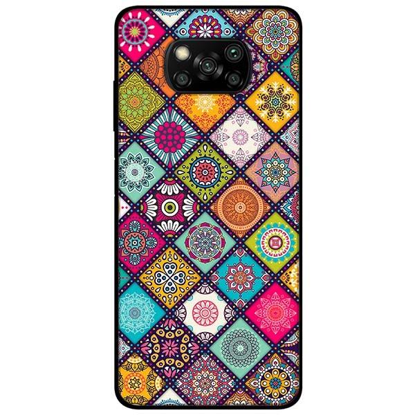 Ốp lưng dành cho Xiaomi Poco X3 mẫu Họa Tiết Ô Vuông