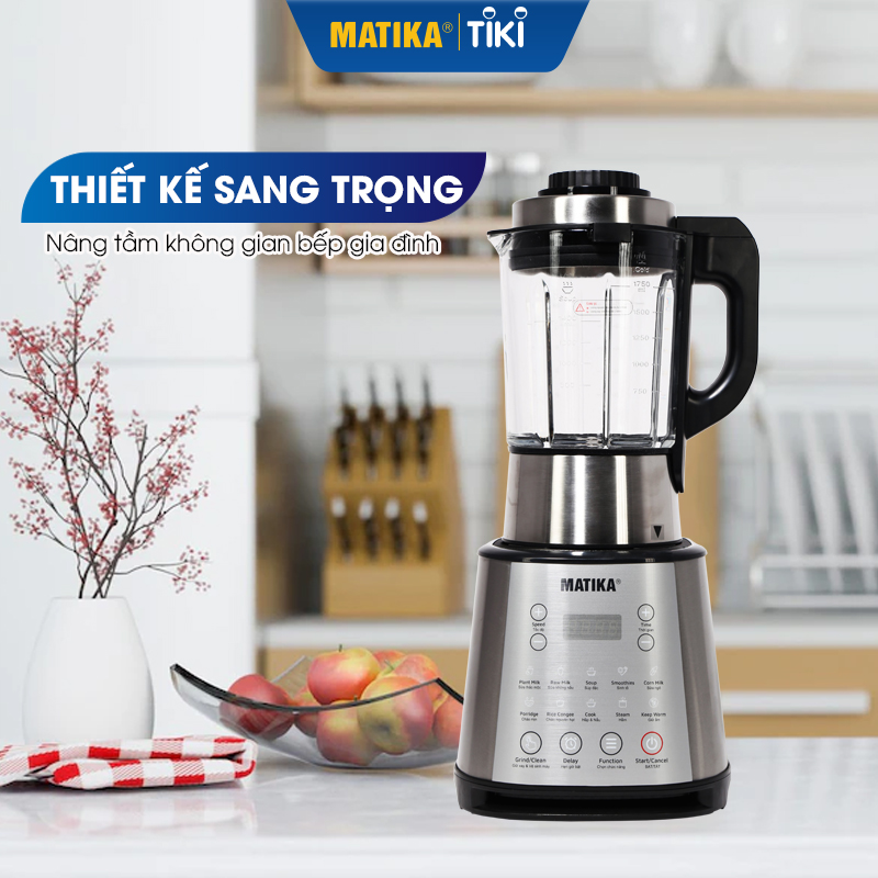 Máy Làm Sữa Hạt MATIKA 1.75L MTK-3286 - Hàng Chính Hãng