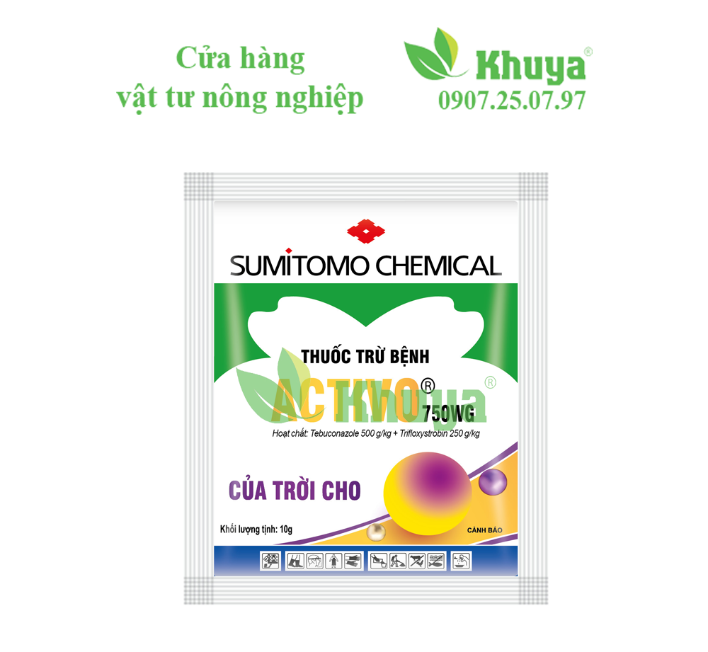 Thuốc trừ bệnh Activo 750WG 10gr Lem Lép Hạt Lúa