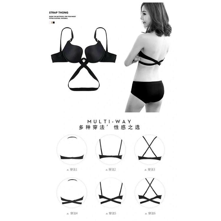 Áo lót nữ, áo ngực nữ có gọng mặc được 7 kiểu hở lưng vai và khoét cổ sâu