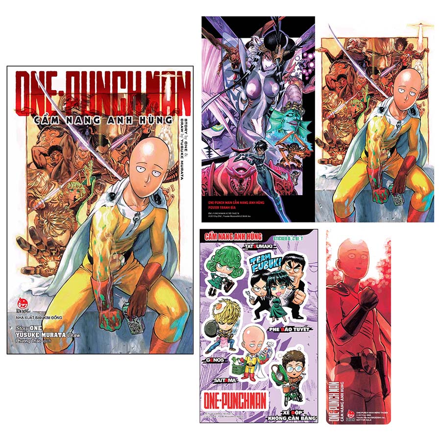 One-Punch Man: Cẩm Nang Anh Hùng [Tặng Kèm Sticker, Tranh Màu Và Bookmark PVC]