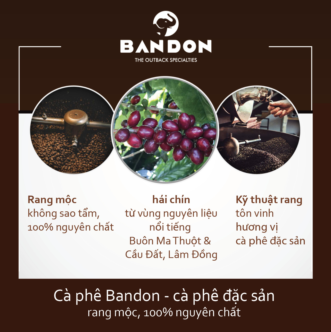 Cà phê phin nguyên chất rang xay mộc sạch BANDON REMIND 250g đắng đậm, thơm mạnh. Cà phê đặc sản