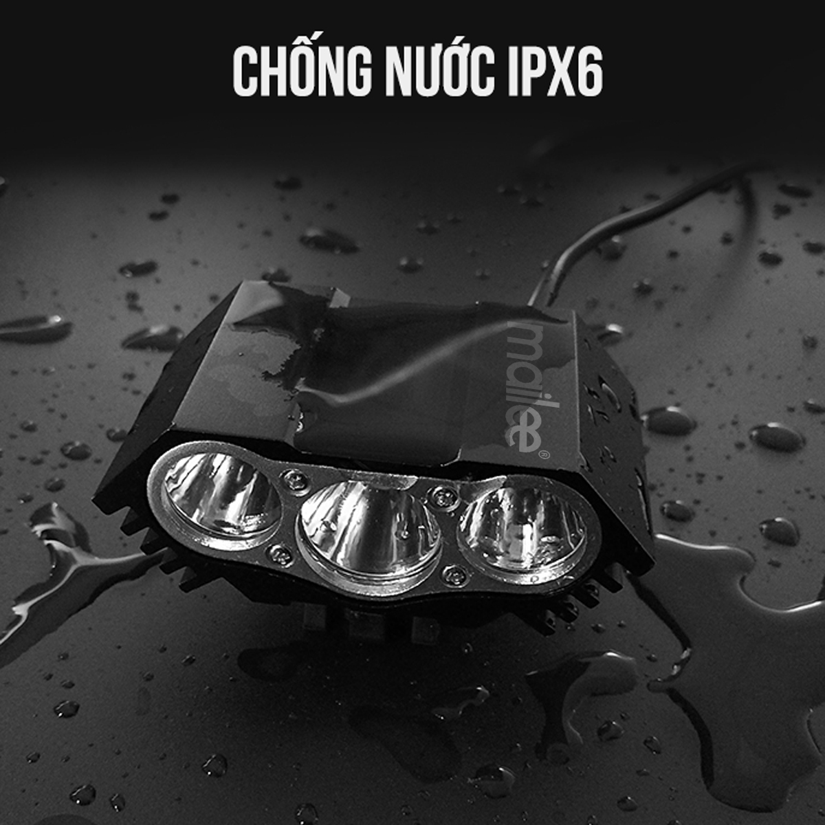 Đèn Trợ Sáng Xe Đạp Gắn Ghi Đông Cho Xe Đạp Thể Thao MTB 3xT6 900 lumens N3 Nhiều Chế Độ Sáng Chiếu Rộng Siêu Sáng Chống Nước Mai Lee