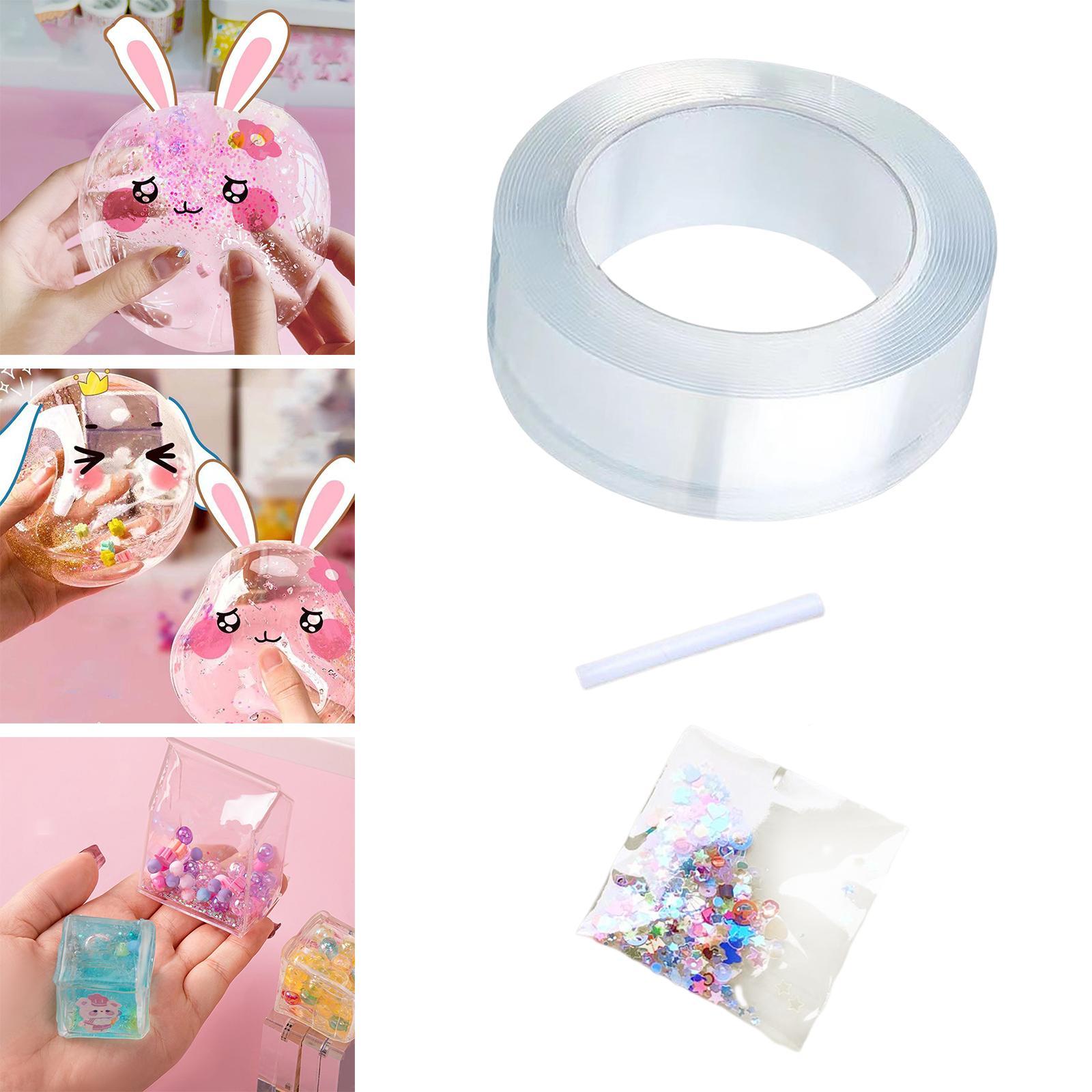 bubble Balloons Blowing Tape Adhesive Mounting Tape Sensory Toy Clear