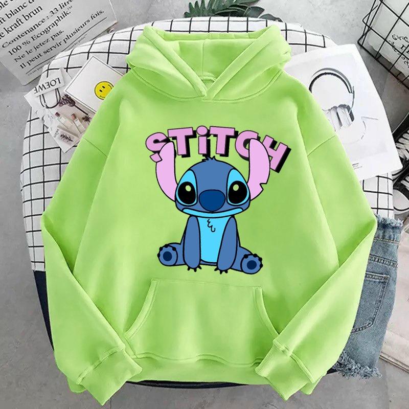 ÁO HOODIE NỈ UNISEX NAM NỮ IN STITCH CÓ KÈM CLIP THẬT