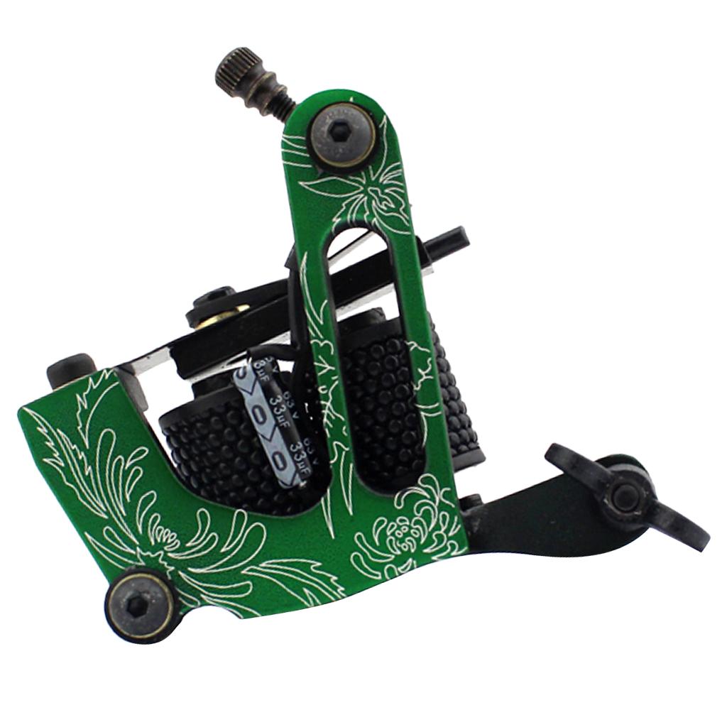 Aluminium Alloy 10 Wrap Coils Motor Tattoo Machine Gun for Liner Shader