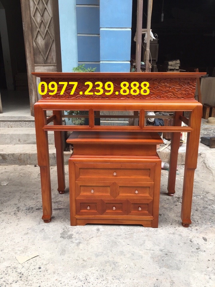 bàn thờ gỗ gụ lào