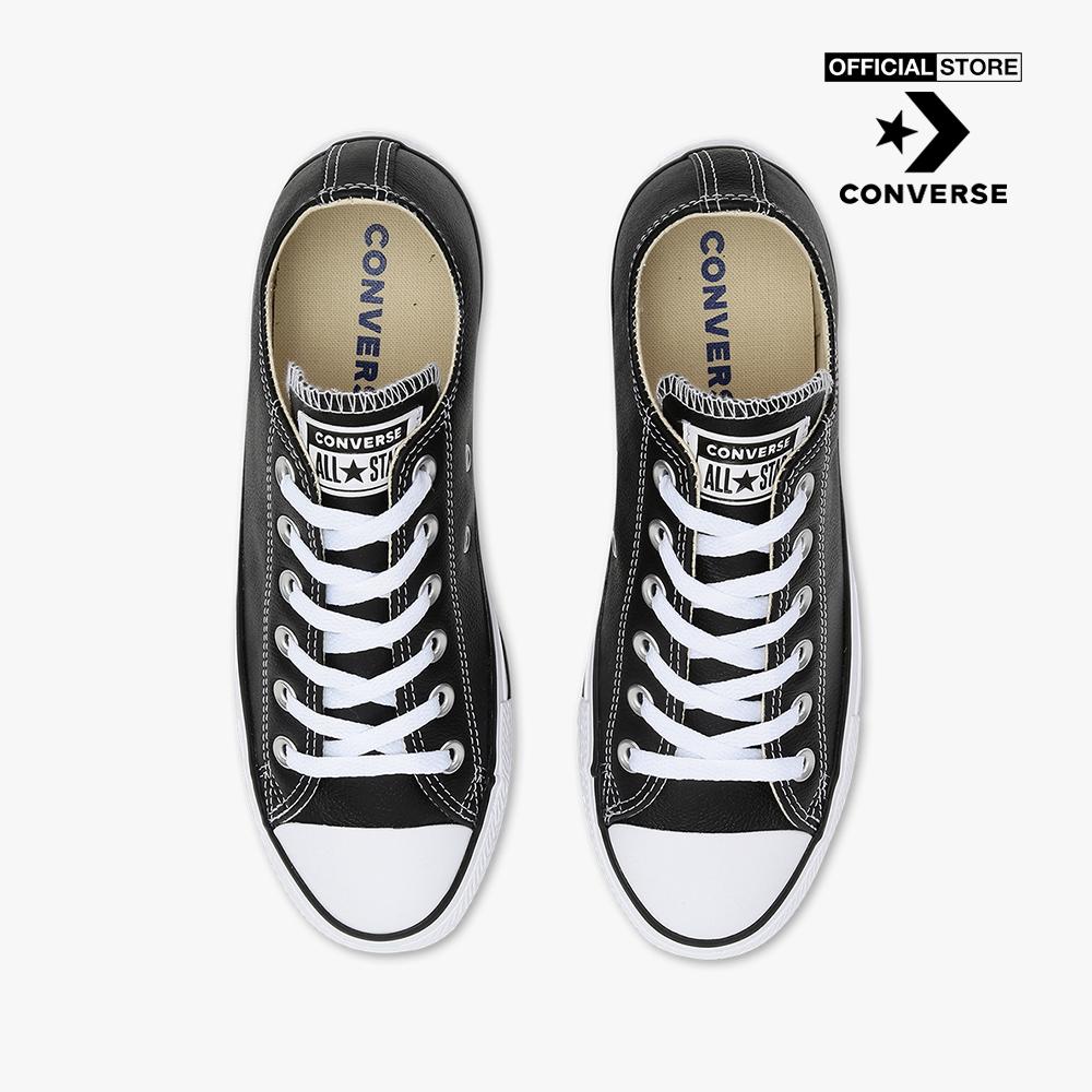 CONVERSE - Giày sneakers cổ thấp unisex Chuck Taylor All Star Leather 132174C