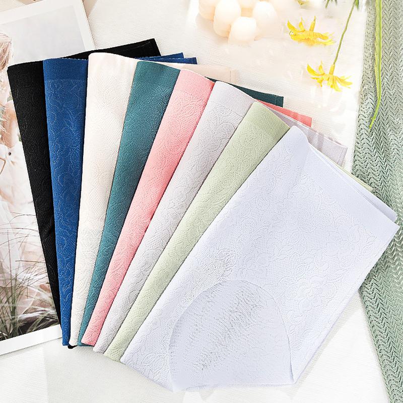 4 Cái/lốc Quần Lót Nữ Không Đường May Quần Lót Sexy Gợi Cảm Quần Lót Quần Lót Nữ Ice Silk Quần Đùi Quần Lót Cho Nữ Quần Áo
