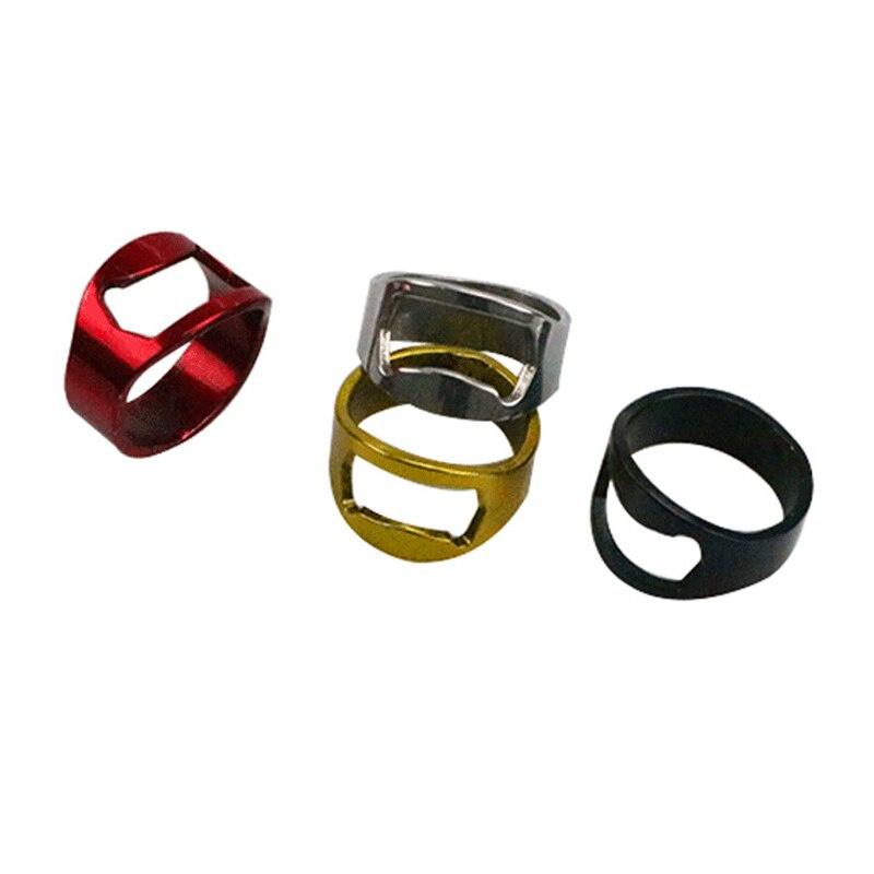 1pc Đồ mở nắp chai bia cầm tay hình nhẫn bằng thép không gỉ nhiều màu sắc - Đồ dùng nhà bếp, quầy bar.