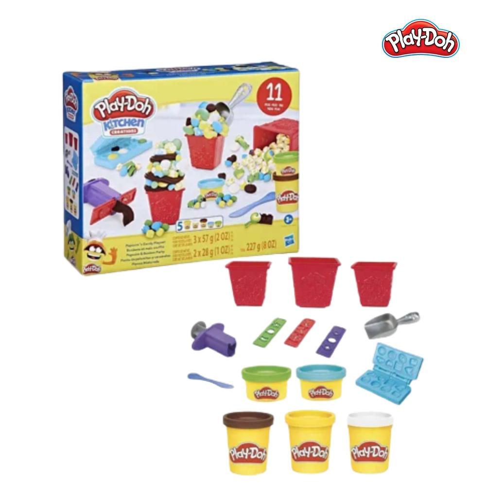 Bộ đồ chơi đất nặn làm bắp rang và kẹo Play-Doh