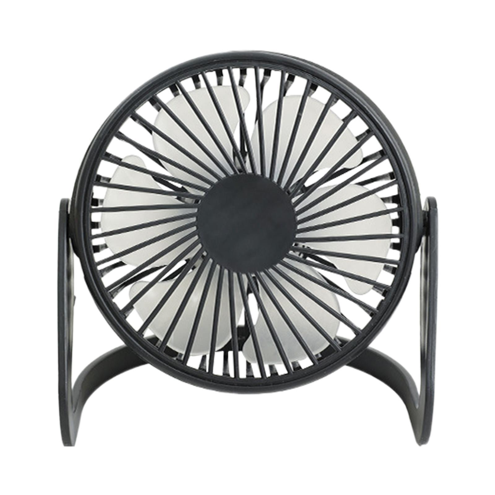 Small Desk Fan, Cooling Mini Fan, Speed Adjustable Rechargeable Quiet Portable Desktop Personal Fan Table Fan for Office Desktop Dorm Car Home