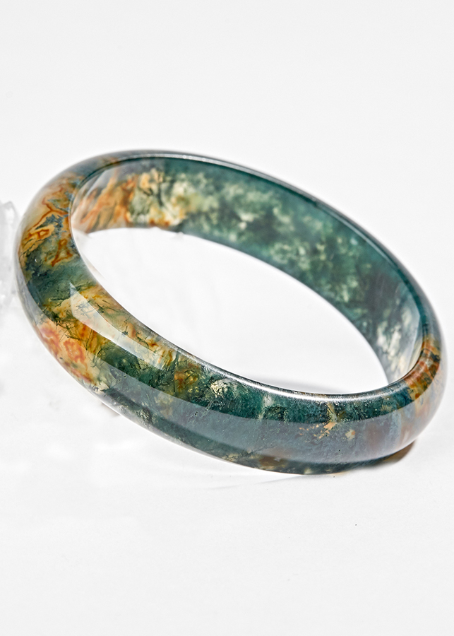 Vòng Tay Băng Ngọc Thủy Tảo Huyết Ni 55 Ngọc Quý Gemstones