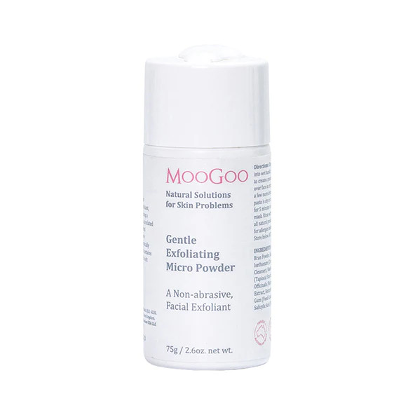 Gentle Exfoliating Micro Powder MooGoo- TẨY TẾ BÀO CHẾT CÁM GẠO VÀ ĐẤT SÉT DỊU NHẸ MOOGOO 75G