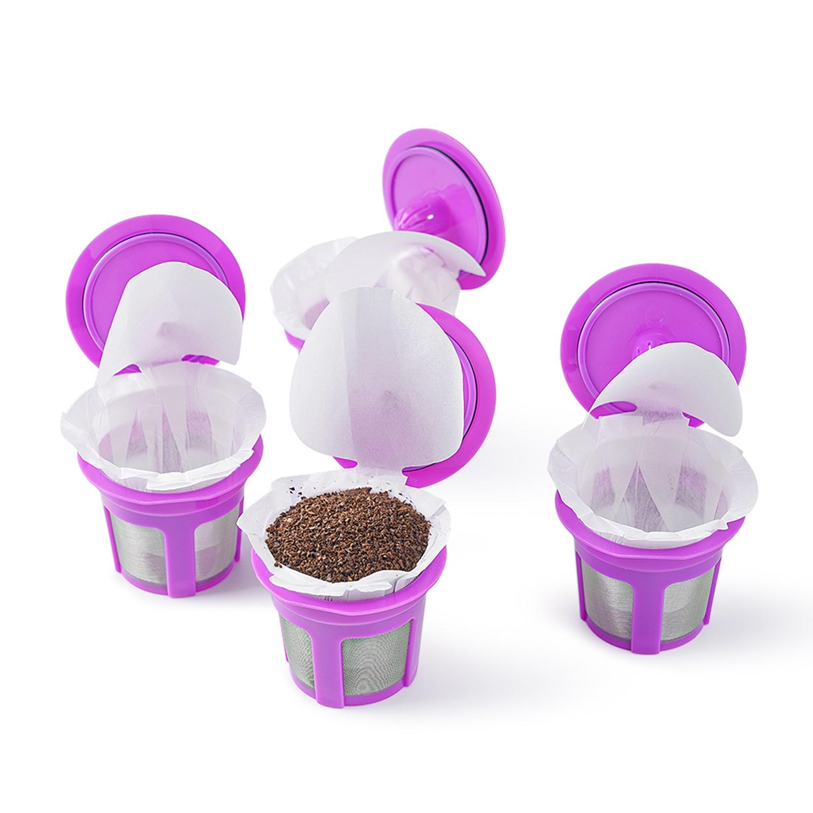50Pcs Coffee Filters with Lid Coffee Pod Liner Paper Coffee Machine Filters for 1.0 & 2.0 Coffee Maker Part