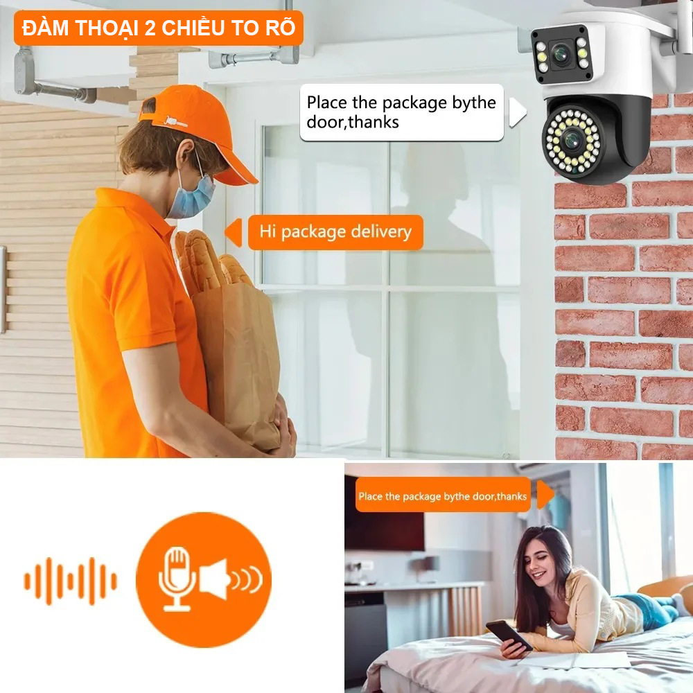 Camera Yoosee Wifi Ngoài Trời 2 Mắt Xem Cùng Lúc, Góc rộng, Đàm Thoại, IP66 Chống Nước, Báo Động, Hàng Nhập Khẩu - Bảo Hành 12 Tháng