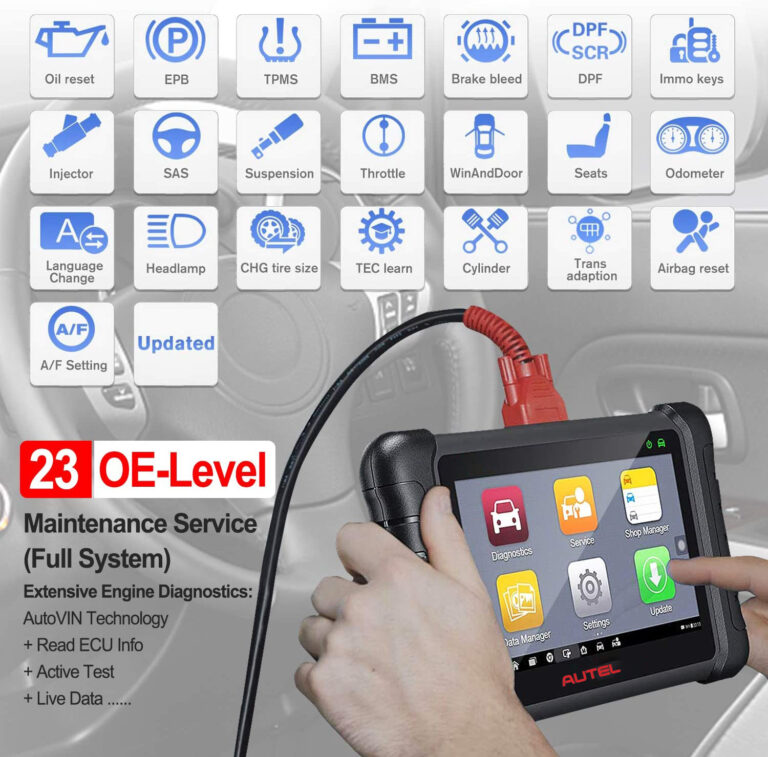 AUTEL MAXIDAS DS900 - Thiết bị chẩn đoán các dòng ô tô Châu Âu, Châu Á. Kết nối có dây qua cổng OBD2.HÀNG CHÍNH HÃNG - CẬP NHẬT MIỄN PHÍ 2 NĂM